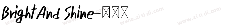 Bright And Shine字体转换